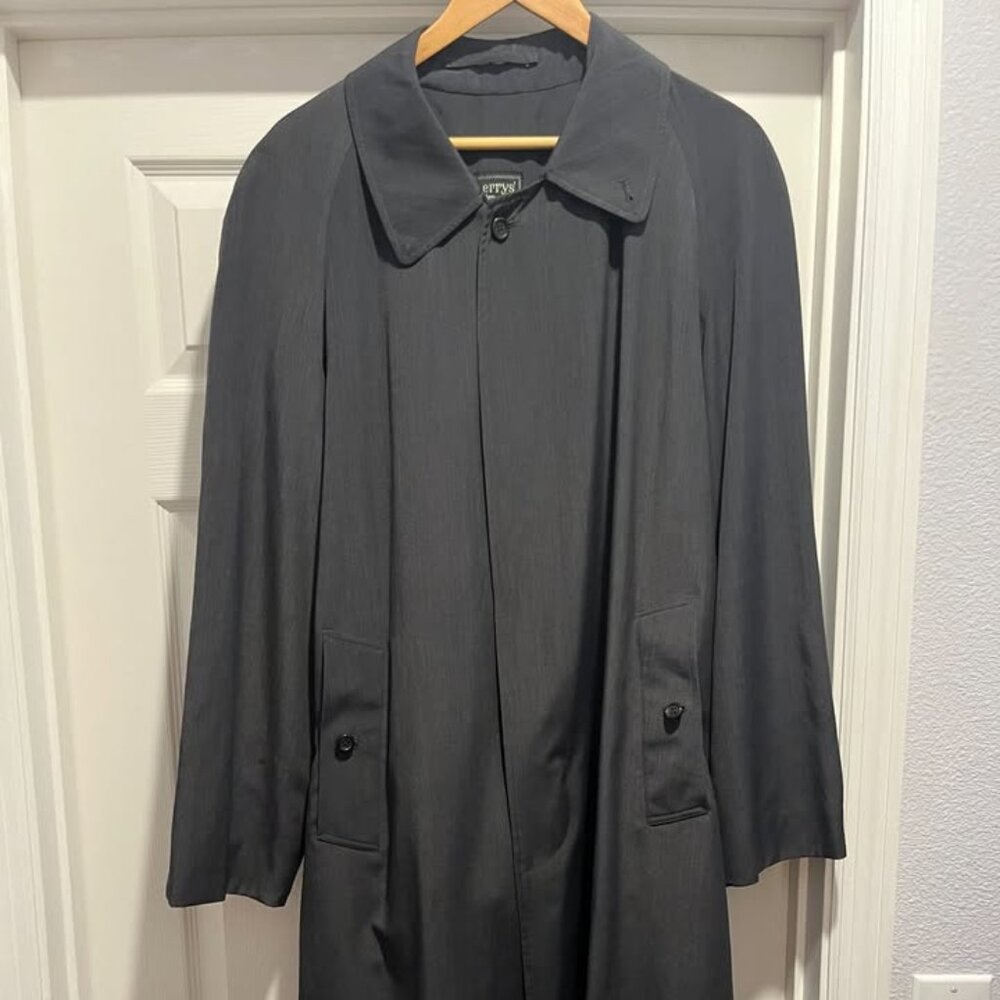 BURBERRY'S FOR HARRODS THIN TRENCH COAT, size 42L